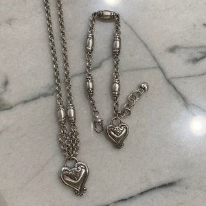 Brighton Classic Heart Necklace and Bracelet
